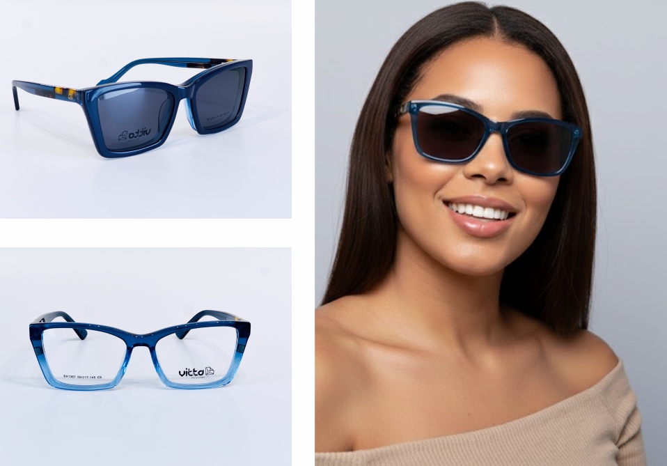 Armação Feminina Vitta Cat-Eye Translúcido: Estilo 4