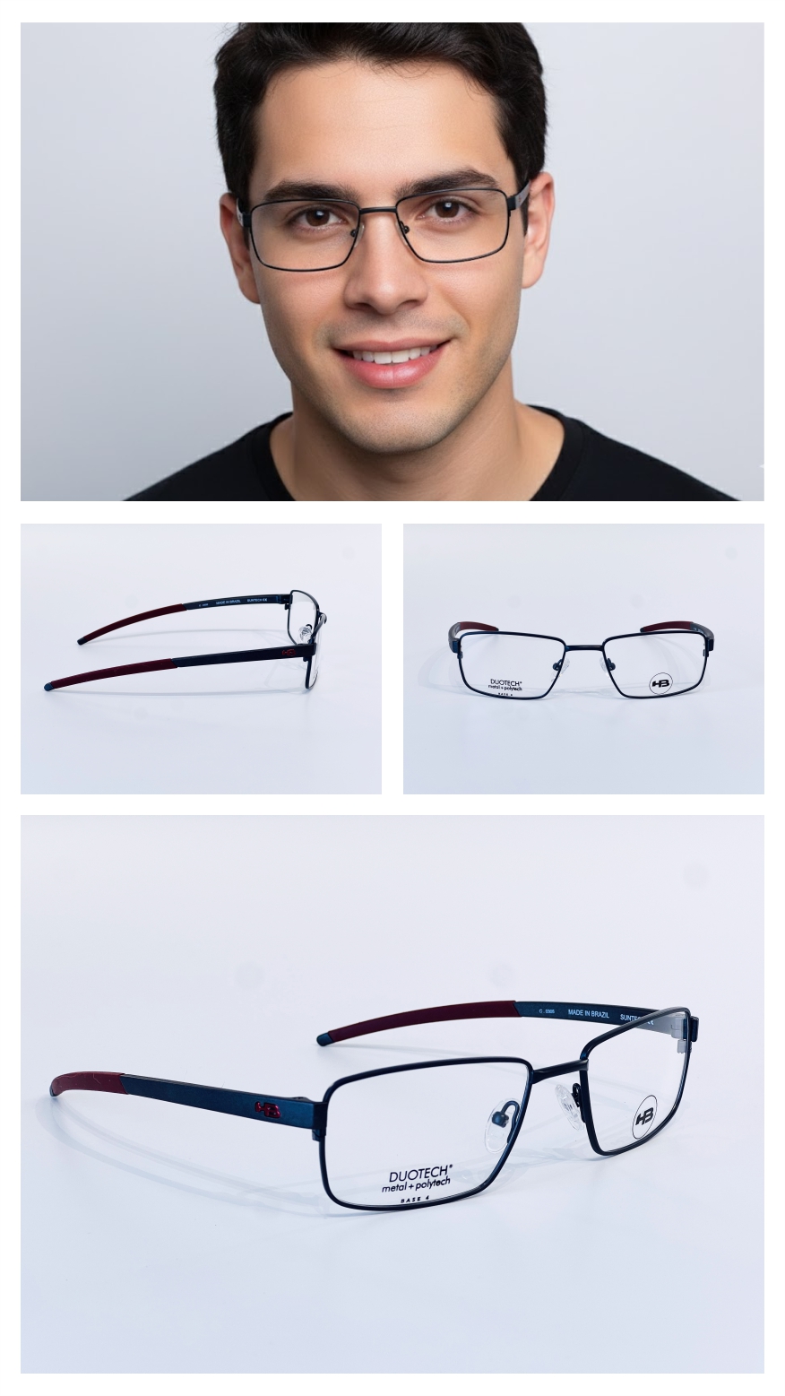 Armação HB DuoTech Masculina: Design Contemporâneo