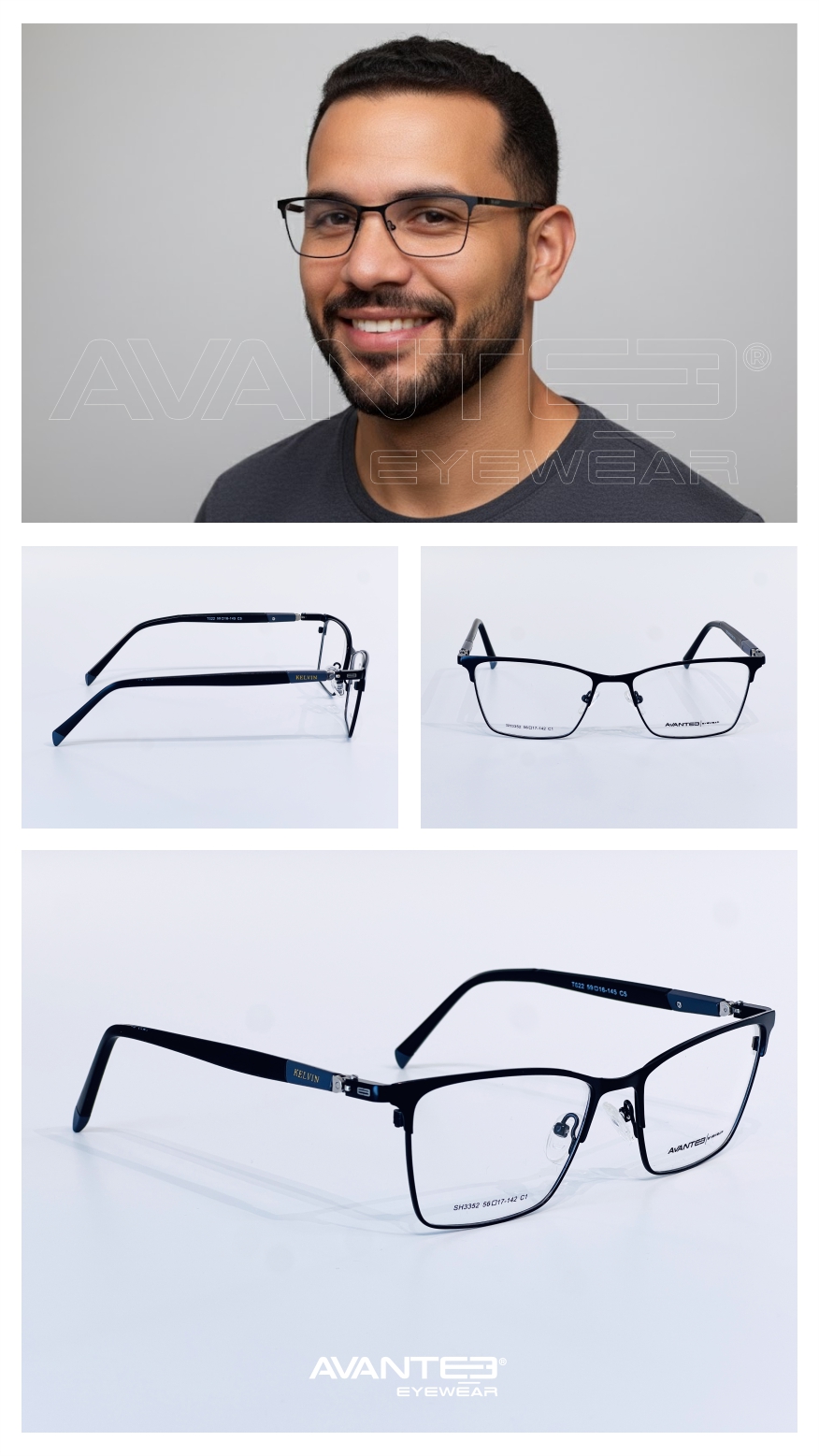 Armação Masculina Avantee Executiva: Elegância e Design Armação Masculina Avantee Executiva: Elegância e Design