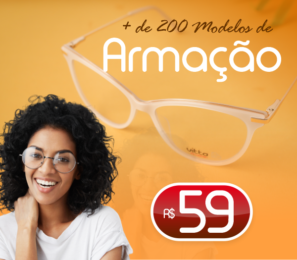Óculos com lente fotosensíveis | Promoção Óticas Cauê | Mais de 200 Modelos de Armação por R$ 59